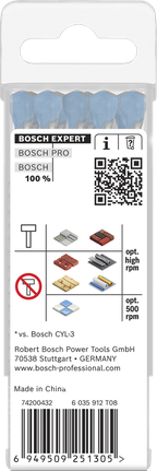 Bosch EXPERT HEX-9 multifunkciós építőipari fúrószár-csomag, 7 x 60 x 100 mm.